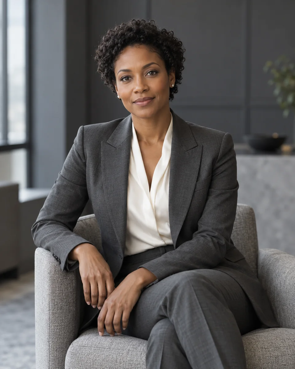 Elena Hart, counsel, in professional business attire